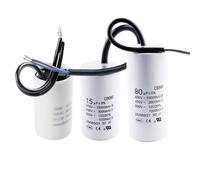 Condensateur CBB60 450V AC 2UF-80UF 8UF 10UF 12UF 14UF 15UF 16UF 18UF 20UF 30UF 40UF 50UF 60UF 70UF 80UF 5% condensateurs de pompe à moteur(5UF)