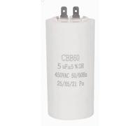 Condensateur CBB60 à 2 connecteurs 5μF 450V 25/85/21. Condensateur de Moteur, condensateur de Démarrage pour Machine à Laver, Climatiseur et Machine à Moteur 1 Pièces. (5uf)