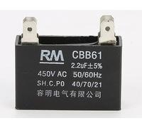 Condensateur CBB61 2,2µF 450V 4 Connecteurs - Condensateur de Démarrage Moteur 40/70/21