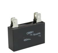 Condensateur CBB61 450 V 2 pièces 1,0/1,2/1,5/1,8/2/2,5/3/3,5/4/4,5/5/6/7/8/10/12/15/20 UF 450 V(1.5UF 35X12X22mm)