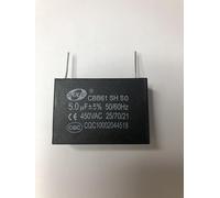 Condensateur CBB61 5,0 µF 450 V CA, 2 broches à souder