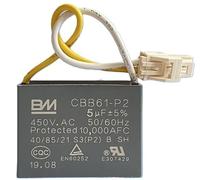 Condensateur CBB61-P2 8uF ±5% 450V 25/70/21 S3 - Anti-Explosion, Fils noir - Réparation Ventilateur/Moteur