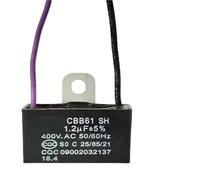 Condensateur CBB61V 400 V 450 V 0,75 UF 1 UF 1,2 UF 1,5 UF 1,75 UF 1,8 UF 2 UF 1 pièce(1.5uf 400V)