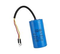 Condensateur CD60 600μF 250VAC pour Moteur Compresseur Air et Lave-linge avec Fils Conducteurs