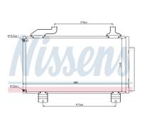 Condenseur de climatisation R 134a 940114 NISSENS pour HONDA ACCORD VIII
