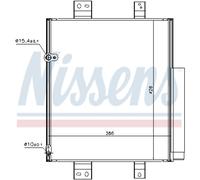 Condensateur Climatisation Avec Sèche-linge pour Daihatsu D'Importance M4