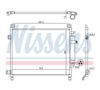 Condensateur Climatisation Avec Sèche-linge pour Nissan Note E12