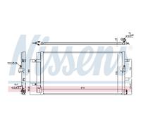 Nissens Condenseur de climatisation 940453 R134a pour Audi, Porsche