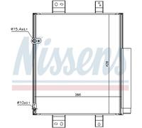 Condensateur Climatisation Avec Sécheur NISSENS Pour Daihatsu Materia M4