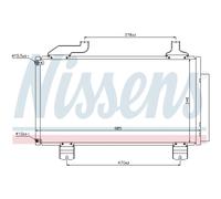 Condenseur de climatisation R 134a 940114 NISSENS pour HONDA ACCORD VIII