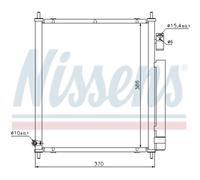 Condensateur Climatisation Avec Sécheur NISSENS Pour Honda Jazz II GD GE3 GE2