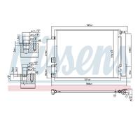 Condensateur Climatisation Avec Sécheur NISSENS Pour Hyundai I20 PB PBT