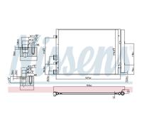 Condensateur Climatisation Avec Sécheur NISSENS Pour Hyundai I20 PB PBT