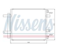 Condenseur de climatisation R 134a 94866 NISSENS pour JAGUAR DAIMLER