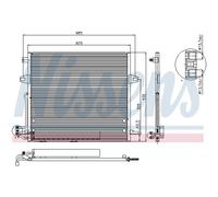 Condensateur Climatisation Avec Sécheur NISSENS Pour Mercedes-Benz M-Class W164