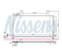 Nissens Condenseur de climatisation 940328 avec déshydrateur