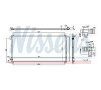 Condensateur Climatisation Avec Sécheur NISSENS Pour Toyota Auris Break _E18_