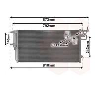 Condensateur Climatisation Avec Sécheur Pour Ford Kuga II DM2 Focus III
