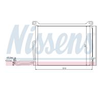 Nissens Condenseur de climatisation 94615 pour MINI R50/R53 avec sécheur R134a