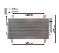 Condensateur Climatisation Avec Sécheur Pour Mitsubishi Outlander III