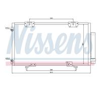 NISSENS 94833 Condenseur, climatisation