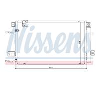 Nissens Condenseur climatisation 940170 avec sécheur pour Toyota Corolla Verso