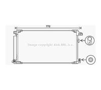 Condensateur Climatisation Avec Sécheur Pour Toyota Prius _W5_ 685x377x12