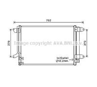 Condensateur Climatisation Avec Trockner Pour VW Beetle 541x398x16