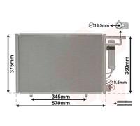 Condensateur Climatisation Climacooler Avec Sécheur Pour Ford Ecosport