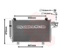 Condensateur Climatisation Climacooler Avec Sécheur Pour Mazda 3 BM BN