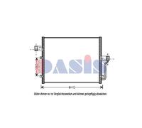 AKS DASIS 512046N Condenseur, climatisation