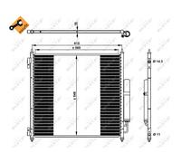Condensateur Climatisation NRF Pour Land Rover Range LG L405 LW