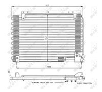 Condensateur Climatisation NRF pour Volvo 940 II Kombi 945 964 sans Trockner