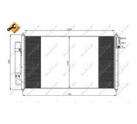 Condensateur Climatisation NRF Sans Déshydrateur Nissan Murano I Z50