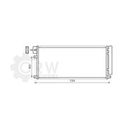 AVA COOLING SYSTEMS OL5634D Condenseur, climatisation