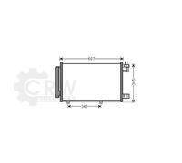 Condensateur Climatisation Pour Ford Fiesta VI Van