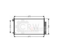Condensateur Climatisation Pour Honda Accord VII 2.0 2.4