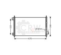 Condensateur Climatisation Pour Honda Accord VII Tourer 2.0 2.4