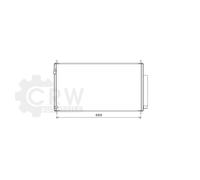 Condensateur Climatisation Pour Honda Civic IX 1.6I-DTEC Année 13-16