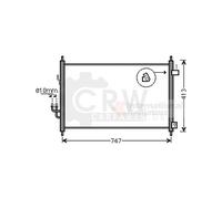 Condensateur Climatisation Pour Honda FR-V 1.7