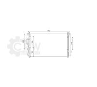 Condensateur Climatisation Pour Hyundai IX55