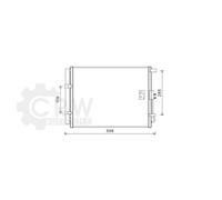 AVA COOLING SYSTEMS HY5373D Condenseur, climatisation