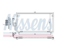 Condensateur Climatisation pour Mitsubishi Galant VI Break EA _