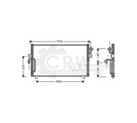 Condensateur Climatisation Pour Nissan Primera Hatchback 1.8 16V 1.6