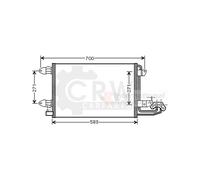 Condensateur Climatisation Pour VW GOLF VI 1.4 AUDI A3 Sportback