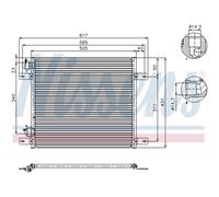Condensateur Climatisation Refroidisseur D'Aluminium 455 X 432