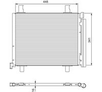 Condensateur Climatisation VALEO Pour VW UP