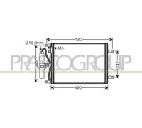 Condensateur, Climatiseur DS011C002 PRASCO Pour NISSAN