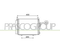 Condensateur, Climatiseur HN002C002 PRASCO Pour HYUNDAI