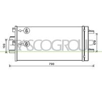 Condensateur, Climatiseur MN312C001 PRASCO Pour MINI